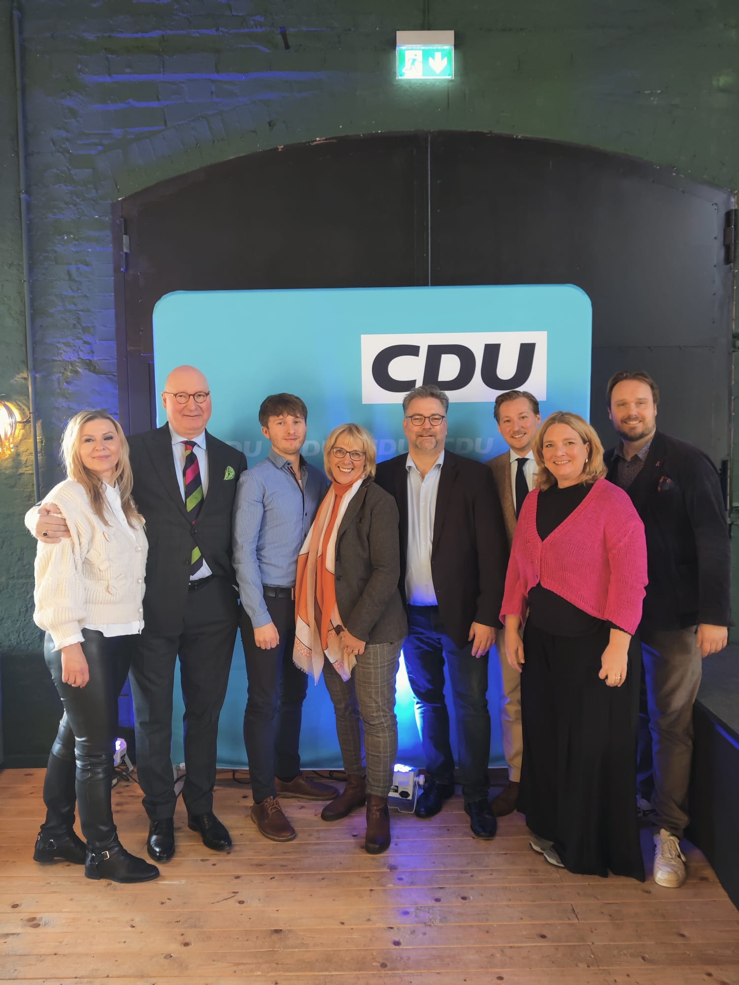 Im Bild: Kreisvorsitzender der CDU Stephan Standfuß, Martin Lammert und Kollegen.